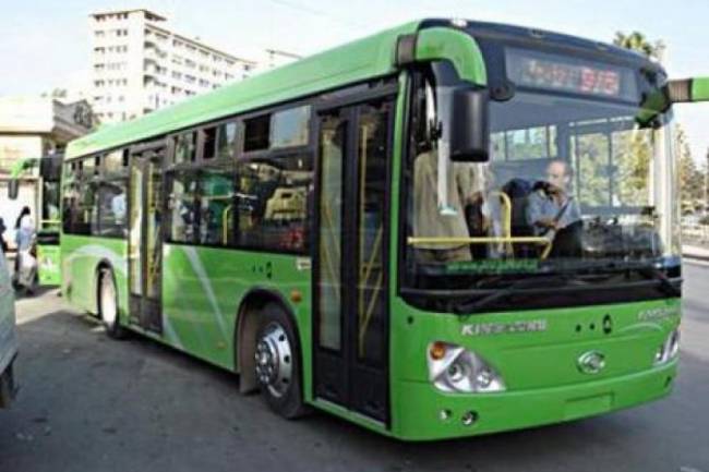 تفعيل خط جديد للنقل الداخلي في مدينة دمشق بـ30 باص 