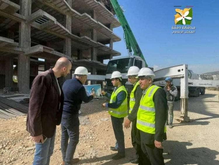محافظ دمشق يتفقد سير العمل في مشروعي ماروتا سيتي والسكن البديل